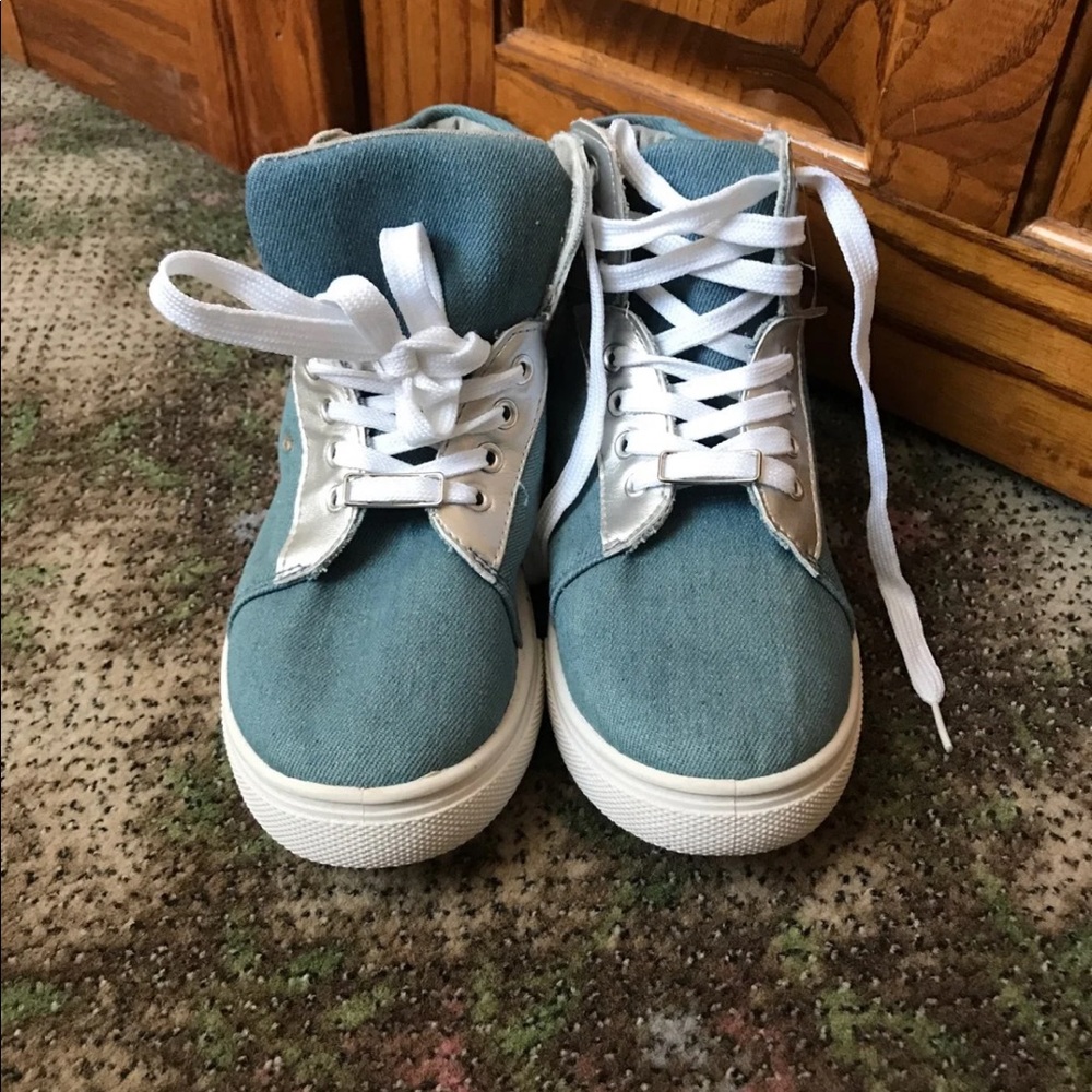 Bebe Girls Denim High Tops